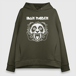 Женское худи оверсайз Iron Maiden rock panda