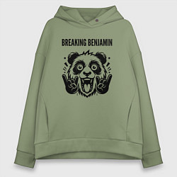 Женское худи оверсайз Breaking Benjamin - rock panda