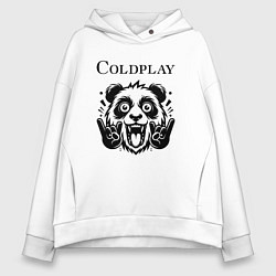 Женское худи оверсайз Coldplay - rock panda