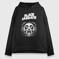 Женское худи оверсайз Black Sabbath rock panda