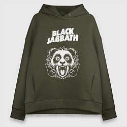 Женское худи оверсайз Black Sabbath rock panda