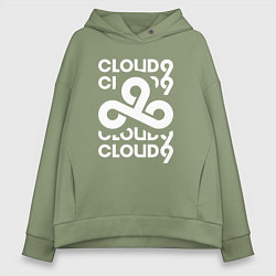 Женское худи оверсайз Cloud9 - in logo