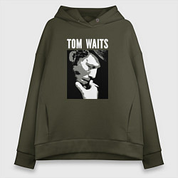 Женское худи оверсайз Tom Waits in abstract graphics