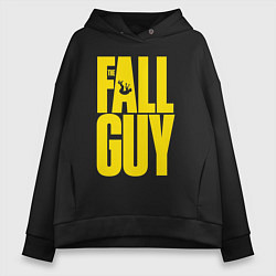 Женское худи оверсайз The fall guy logo