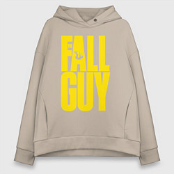 Женское худи оверсайз The fall guy logo