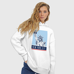 Толстовка оверсайз женская Style New York, цвет: белый — фото 2