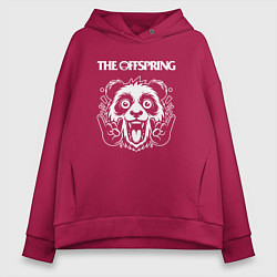 Толстовка оверсайз женская The Offspring rock panda, цвет: маджента