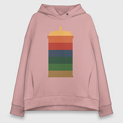 Женское худи оверсайз Tardis colors