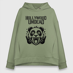 Женское худи оверсайз Hollywood Undead - rock panda