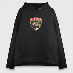 Толстовка оверсайз женская Florida Panthers NHL, цвет: черный