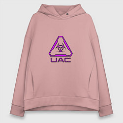 Женское худи оверсайз UAC фиолетовый