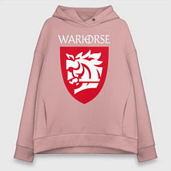 Женское худи оверсайз Warhorse logo