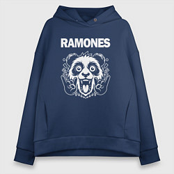 Женское худи оверсайз Ramones rock panda