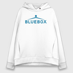 Толстовка оверсайз женская Доктор Кто Bluebox, цвет: белый