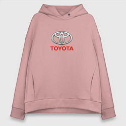 Толстовка оверсайз женская Toyota brend auto, цвет: пыльно-розовый