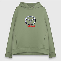 Женское худи оверсайз Mazda logo