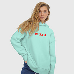 Толстовка оверсайз женская Isuzu avto sport, цвет: мятный — фото 2