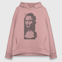 Женское худи оверсайз Mona Lisa text
