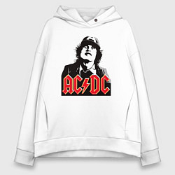 Женское худи оверсайз ACDC Angus Young rock