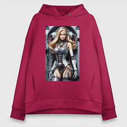 Женское худи оверсайз Cyber sexy Barbie - ai art fantasy
