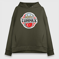 Женское худи оверсайз Turkey country