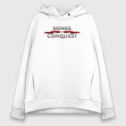 Женское худи оверсайз Songs of conquest logo