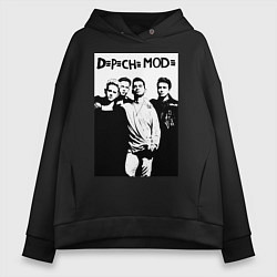 Толстовка оверсайз женская Depeche mode all, цвет: черный