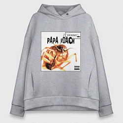 Толстовка оверсайз женская Papa Roach - infest, цвет: меланж