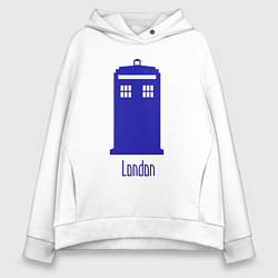 Женское худи оверсайз Tardis - London