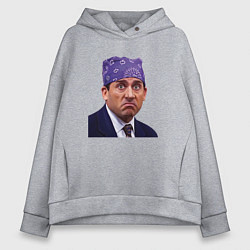Толстовка оверсайз женская Prison mike Michael Scott офис, цвет: меланж
