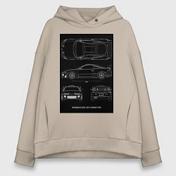Женское худи оверсайз Mitsubishi Eclipse