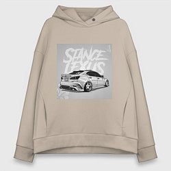 Женское худи оверсайз Lexus автомобиль