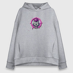 Женское худи оверсайз Зомби панк анархист