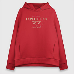 Женское худи оверсайз Clair Obsur expedition 33 logo