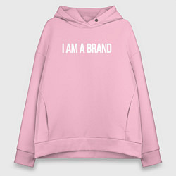 Толстовка оверсайз женская I am a brand, цвет: светло-розовый