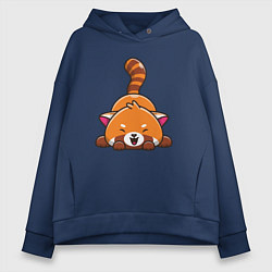 Женское худи оверсайз Cute red panda
