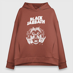 Женское худи оверсайз Black Sabbath rock dog