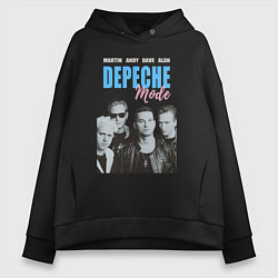 Толстовка оверсайз женская Depeche Mode Vintage, цвет: черный