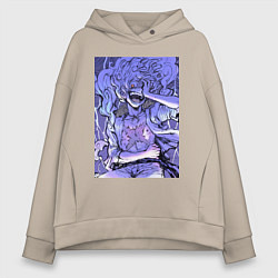 Женское худи оверсайз Ван-Пис Луффи улыбается