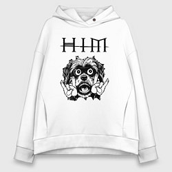 Женское худи оверсайз HIM - rock dog