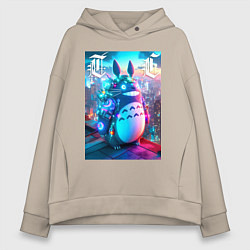 Женское худи оверсайз Cool Totoro - cyberpunk