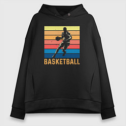 Женское худи оверсайз Basketball lettering