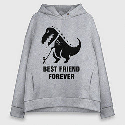 Женское худи оверсайз Godzilla best friend