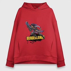 Толстовка оверсайз женская Borderlands Гонка вооружений, цвет: красный