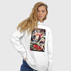 Толстовка оверсайз женская Dandadan: All Persons, цвет: белый — фото 2