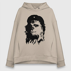 Толстовка оверсайз женская Star wars - Chewie Guevara, цвет: миндальный