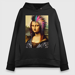 Женское худи оверсайз Mona Lisa - punks not dead