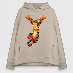 Женское худи оверсайз Винни пух - Тигруля