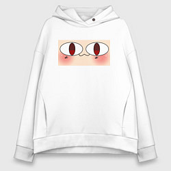 Женское худи оверсайз Neco Arc Face meme