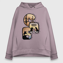 Женское худи оверсайз Наследила в Питере